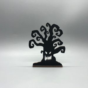 Mini Spooky Tree – Halloween Decor, Handmade Wood Standup