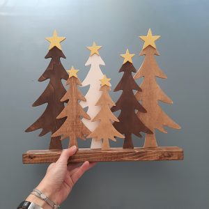 Handmade Wooden Tree Decor – Table Display, Unique Handcrafted Home Decoration