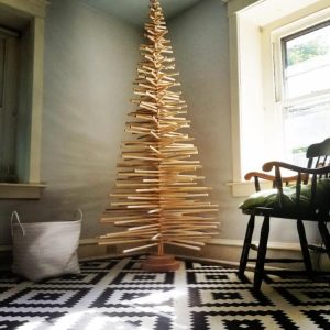 Handcrafted Wood Christmas Tree (3FT-8FT): Modern Scandinavian Style