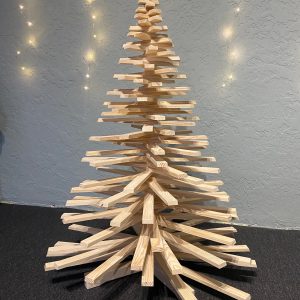 Eco-Friendly Wooden Christmas Tree with Tree Planting | Modern Wooden Christmas Tree for Holiday Decor