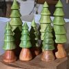 Hand-turned & hand-painted wooden trees